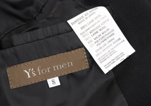 Y's for men Wool Gaba No Collar Jacket K-159872_018