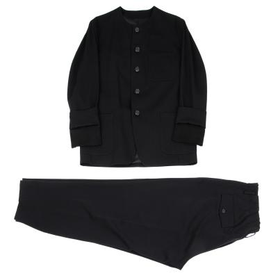Y's for men Wool Gaba No Collar Jacket & Pants