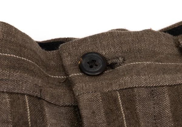 Y's for men Linen Stripe Tuck Pants K-159876_004