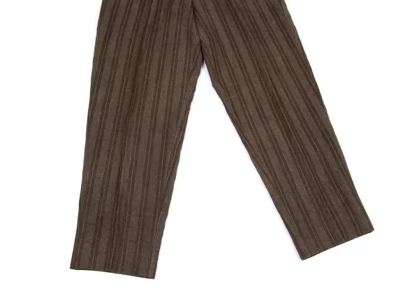 Y's for men Linen Stripe Tuck Pants K-159876_007