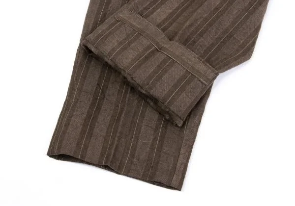 Y's for men Linen Stripe Tuck Pants K-159876_008