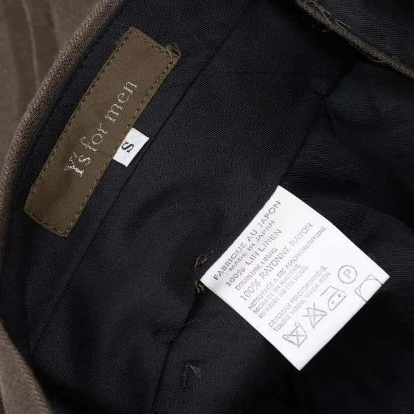 Y's for men Linen Stripe Tuck Pants K-159876_014