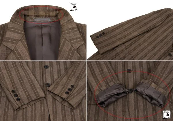 Y's for men Linen Stripe Jacket & Pants K-159877_006