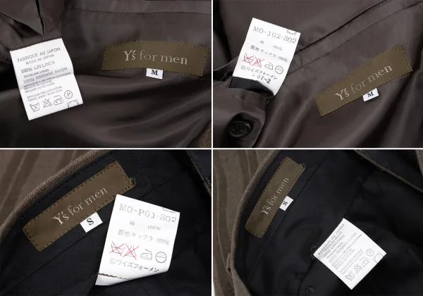 Y's for men Linen Stripe Jacket & Pants K-159877_020