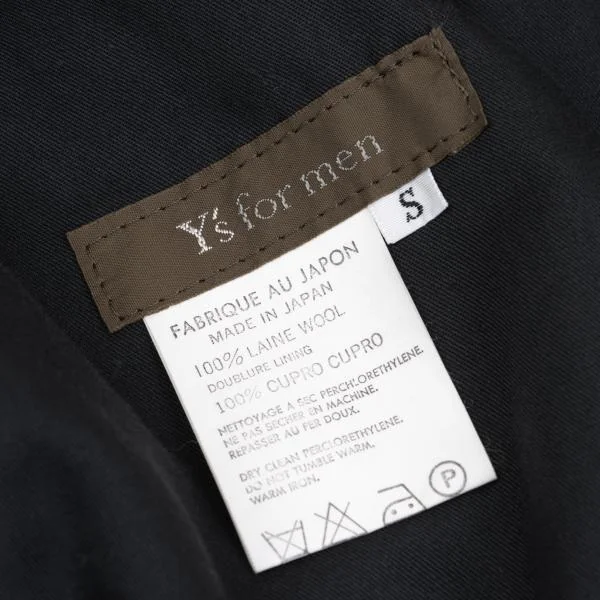 Y's for men Wool Gaba Tuck Pants K-159879_016