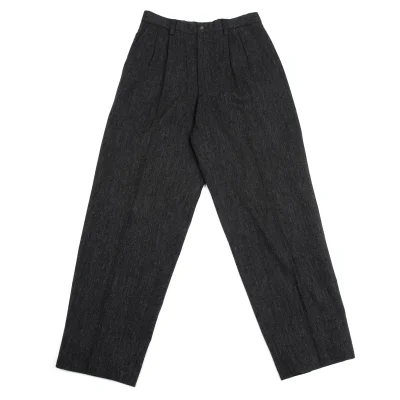 ISSEY MIYAKE MEN Wool Tuck Pants