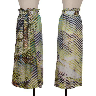 ISSEY MIYAKE Graphic Stripe Printed Skirt