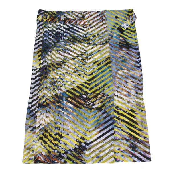 ISSEY MIYAKE Graphic Stripe Printed Skirt K-159898_002