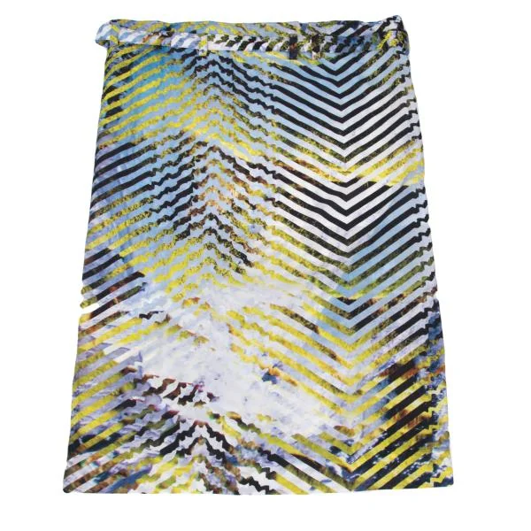ISSEY MIYAKE Graphic Stripe Printed Skirt K-159898_011