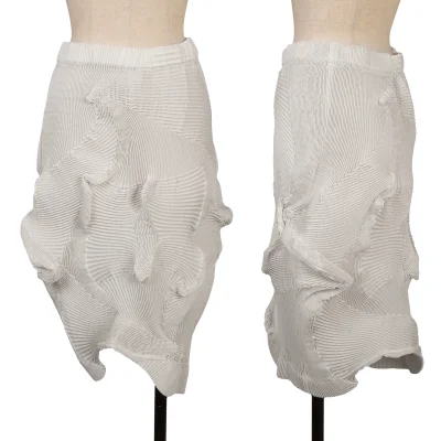 ISSEY MIYAKE 3D Steam Stretch Pleats Asymmetry Skirt
