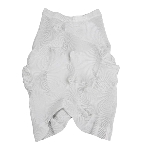 ISSEY MIYAKE 3D Steam Stretch Pleats Asymmetry Skirt K-159904_002