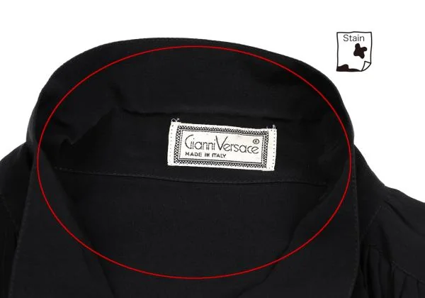 GIANNI VERSACE Pleated Silk Blouse K-159912_004
