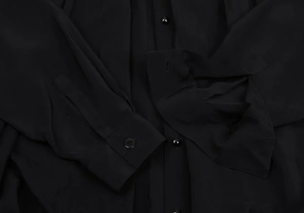 GIANNI VERSACE Pleated Silk Blouse K-159912_008