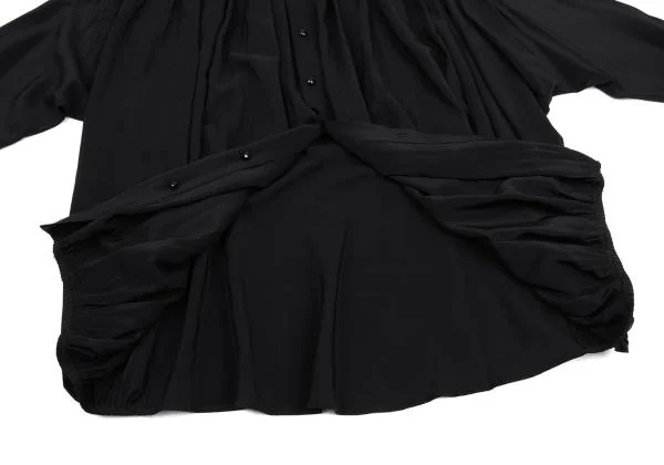 GIANNI VERSACE Pleated Silk Blouse K-159912_010