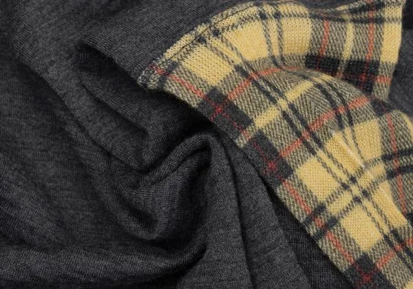 COMME des GARCONS Wool Check Glove Design Knit Top K-159917_011
