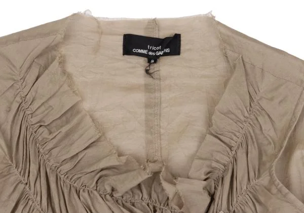 tricot COMME des GARCONS Dyed Cutting Shirring Sleeveless Blouse K-159923_004