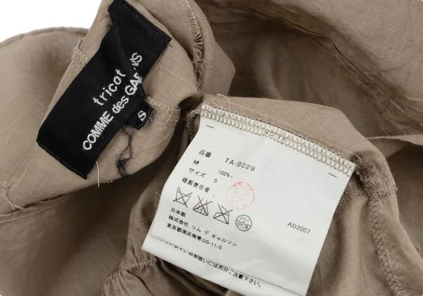 tricot COMME des GARCONS Dyed Cutting Shirring Sleeveless Blouse K-159923_013