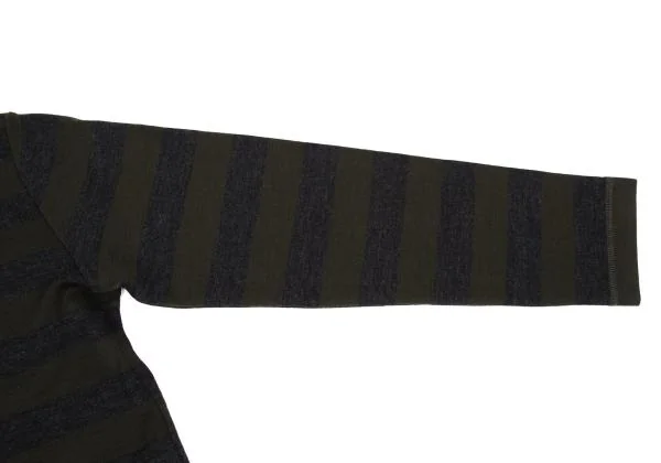 tricot COMME des GARCONS Washed Henley Neck Stripe Knit Sweater K-159925_007