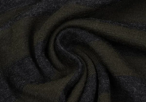 tricot COMME des GARCONS Washed Henley Neck Stripe Knit Sweater K-159925_012