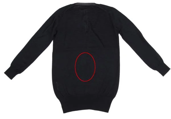 tricot COMME des GARCONS Punching Design Open Neck Knit Sweater K-159927_010