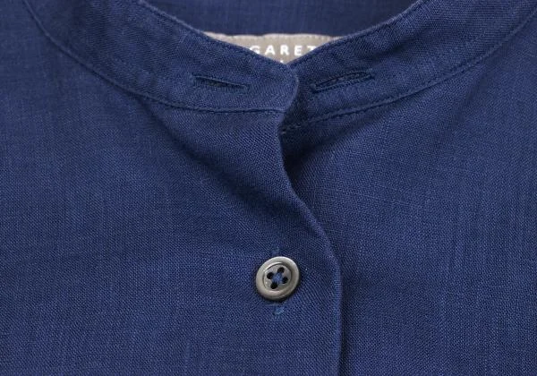 MARGARET HOWELL Linen Band Collar Shirt K-159939_006