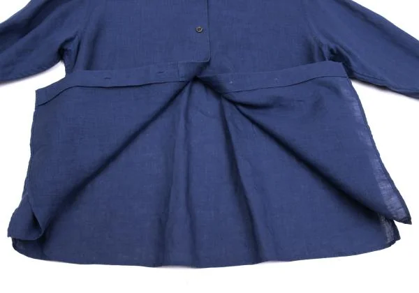 MARGARET HOWELL Linen Band Collar Shirt K-159939_012