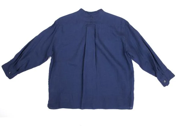 MARGARET HOWELL Linen Band Collar Shirt K-159939_013