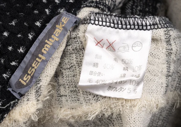  ISSEY MIYAKE Crazy Pattern High Neck Knit Sweater K-159941_019