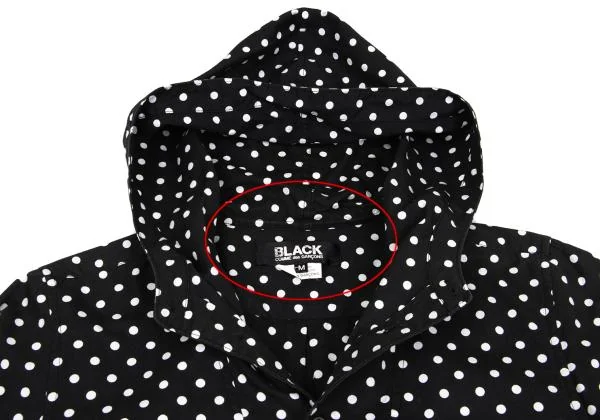 BLACK COMME des GARCONS Dot Hoodie Shirt K-159943_006