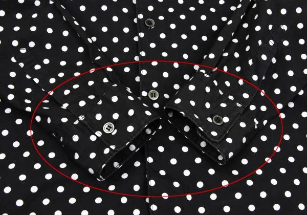 BLACK COMME des GARCONS Dot Hoodie Shirt K-159943_010