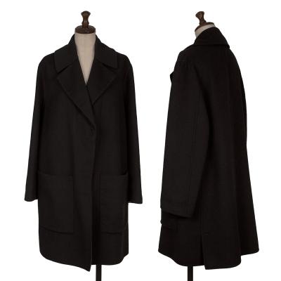 BALENCIAGA Double Faced Wool Chesterfield Coat