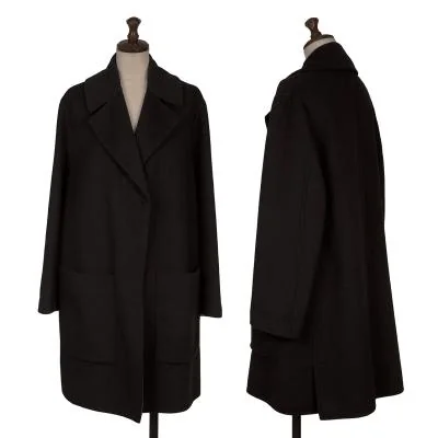 BALENCIAGA Double Faced Wool Chesterfield Coat