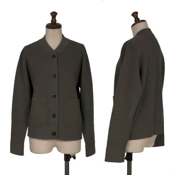MHL Wool Knit Blouson Mocha 2 K-159947_001