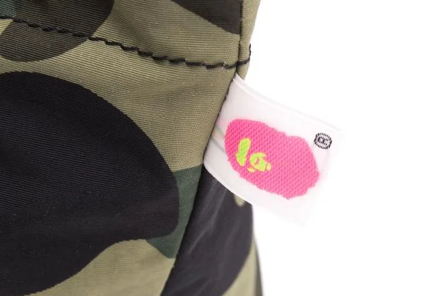アベイシングエイプA BATHING APE BAPE カモ柄ジップポーチ カーキ黒他 K-159953_003