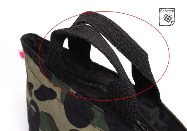 アベイシングエイプA BATHING APE BAPE カモ柄ジップポーチ カーキ黒他 K-159953_009