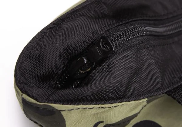 アベイシングエイプA BATHING APE BAPE カモ柄ジップポーチ カーキ黒他 K-159953_010