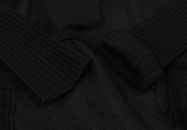 Y's Drape Rib Sleeves Wool Knit Cardigan K-159958_009