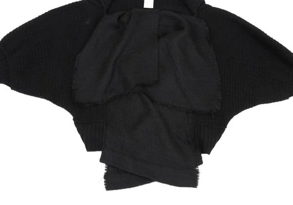 Y's Drape Rib Sleeves Wool Knit Cardigan K-159958_010