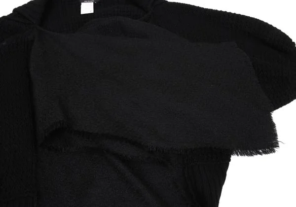 Y's Drape Rib Sleeves Wool Knit Cardigan K-159958_011