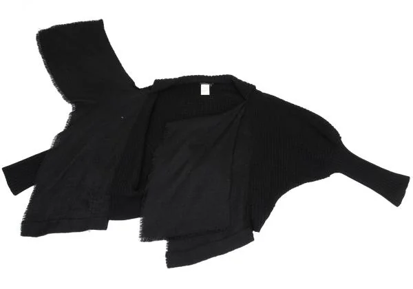Y's Drape Rib Sleeves Wool Knit Cardigan K-159958_012