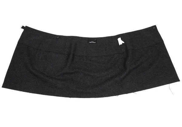 トリココムデギャルソンtricot COMME des GARCONS ウール混紡ポケットデザインラップスカート グレーM K-159959_008