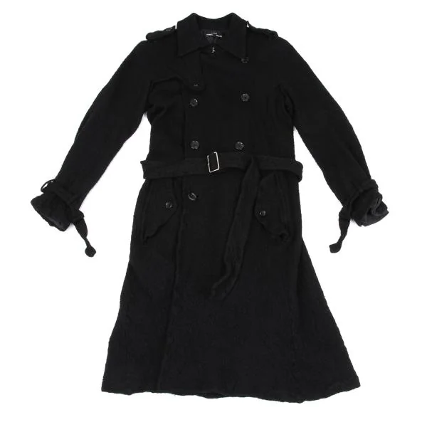 tricot COMME des GARCONS Fulling Wool Trench Coat K-159960_002