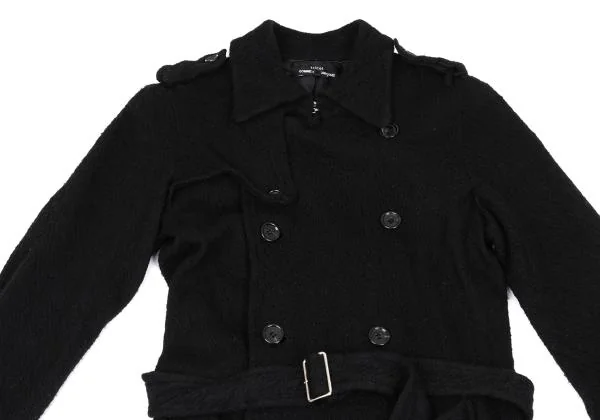 tricot COMME des GARCONS Fulling Wool Trench Coat K-159960_003