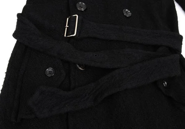 tricot COMME des GARCONS Fulling Wool Trench Coat K-159960_012