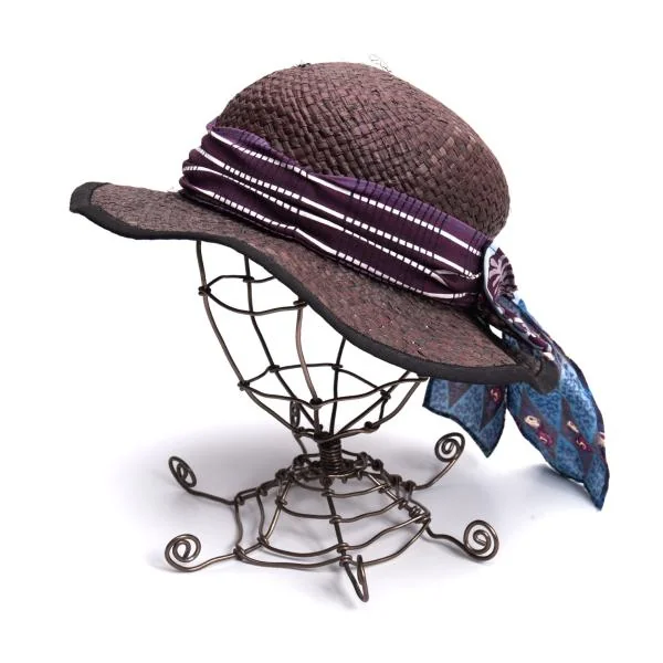 ANNA SUI Scarf Design Straw Hat   K-159961_001