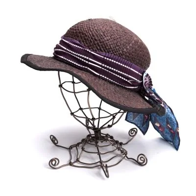 ANNA SUI Scarf Design Straw Hat