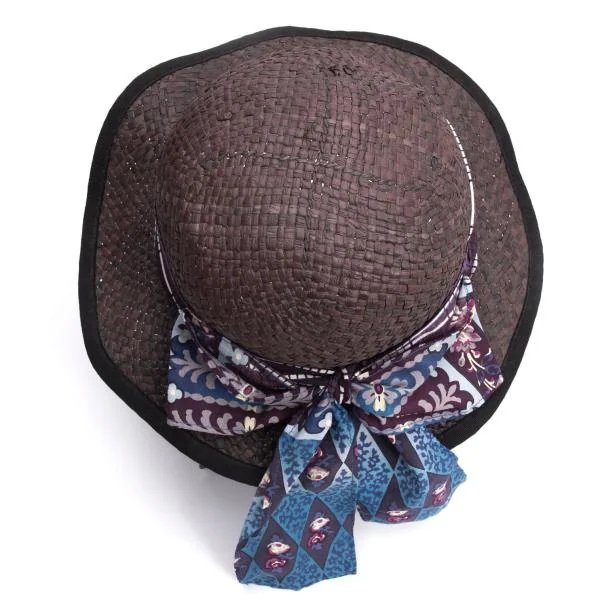 ANNA SUI Scarf Design Straw Hat K-159961_007
