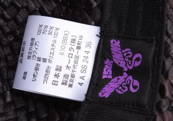 ANNA SUI Scarf Design Straw Hat K-159961_010