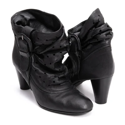 TSUMORI CHISATO WALK Punching Leather Heel Boots