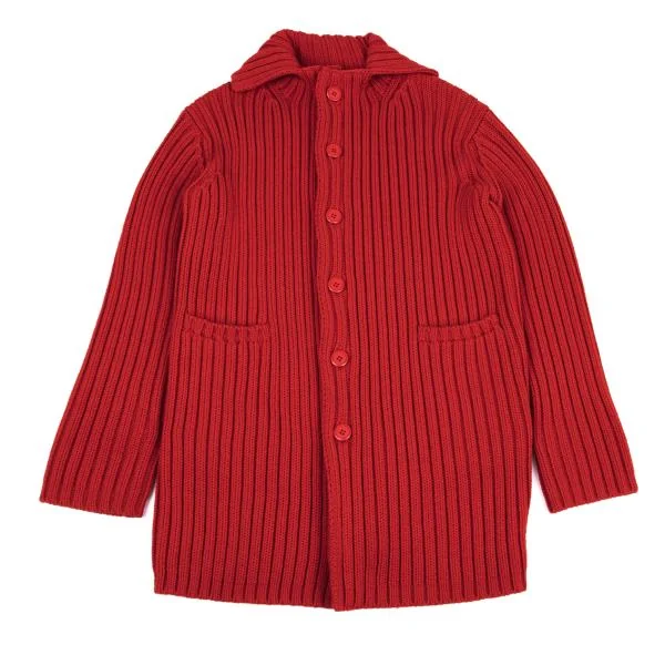 Yohji Yamamoto FEMME Wool Rib Knit Jacket K-159968_002